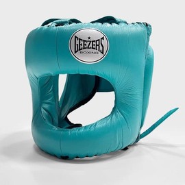 Geezers Elite Pro Bar Faced Headguard (Mint Green)