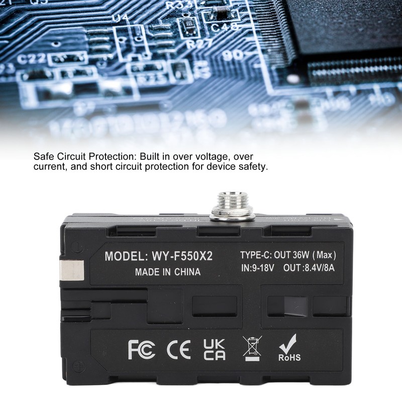 Dummy Battery NP F970 F750 F570 F550 DC Coupler Continuous