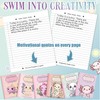 6 Pcs Composition Notebook Wide Ruled Paper Cute Axolotl Journal