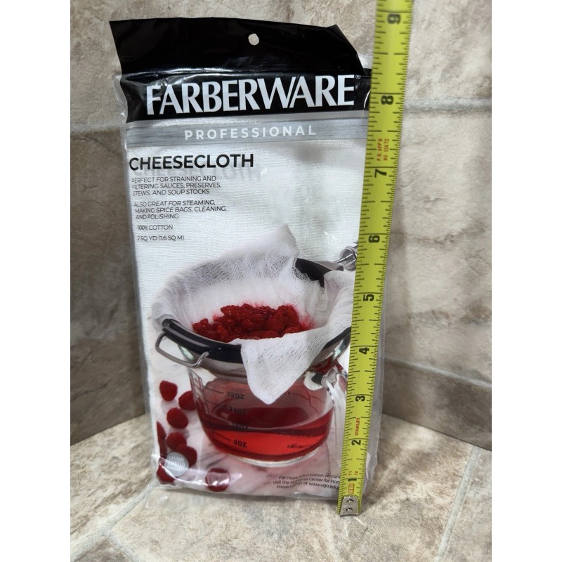 Farberware Cheesecloth Professional 2 Sq. YD New Sealed, Straining And