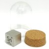 Elemental Specimen Tin Sn (0.4 inch (10 mm) Cube, Engraved