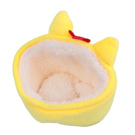 Housoutil Hamster House Bed Cute Chicken Shaped Warm Nest for Small Pets Comfortable and Accessory for Hamsters Guinea Pigs and Other Small Animals