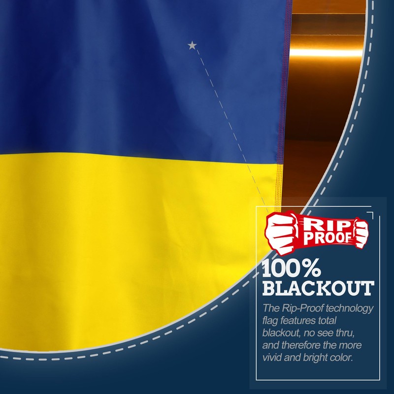Anley Rip-Proof Double Sided 3-Ply Romania Flag 3x5 Foot -