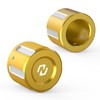 NICECNC Gold Aluminum Front Hub Cover Front Axle Nut Covers
