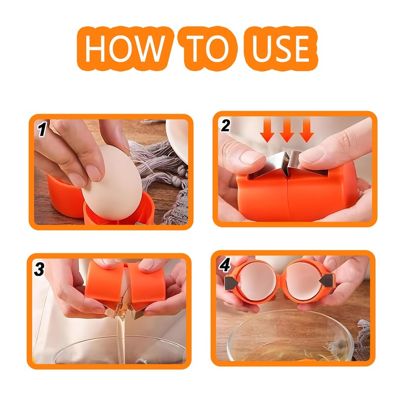 7 Pcs Egg Cracker Tool, Boiled Egg Peeler, Eggshell Opener