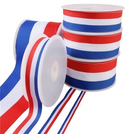 MYMERCERIE French Flag Ribbon - Blue/White/Red - Sold by the Metre - Size 10 mm