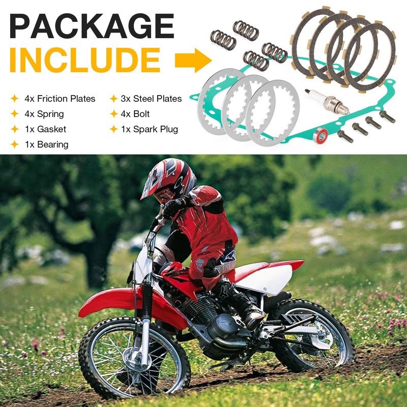 Heavy Duty Clutch Friction Plates & Gasket Kit for Honda