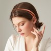 XMYCYuChen 5Pcs Simple Thin Leather Headbands Elegant Thin Knotted Head