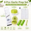 6 Pcs Garlic Press Set, Garlic Chopper and Grater Slicer