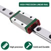 CNCYEAH MGN12H 2PCS Linear Rail Guide 400mm Miniature Linear Sliding