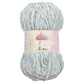 Himalaya Velvet Chenille Yarn 1 Skein 100 g, 120m Luxurious Chenille Soft Velvet Wool for Accessory, Clothing, Blankets, Amigurumi, 90025