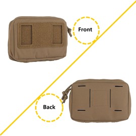 CMAIR4U Tactical Plate Carrier Pouch Vest Attachments, Universal Molle Pouch for Foldable Navigation Phone Holder Board (TAN)