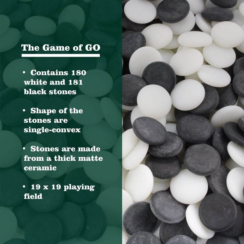 BambooMN Premium Bamboo Chinese Chess & Go Reversible Game Board