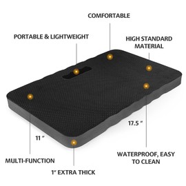 HOOPLE Extra Thick Kneeling Pad, Soft Foam Kneeling Cushion, Waterproof Gardening Knee Pads, Lightweight Knee Mat for Bathing, Workout Supplies, Exercise Yoga, Garden Work Gifts