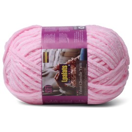 Lpalats Chunky Chenille Yarn for Crocheting - 200g/7oz Baby Blanket Yarn for Crocheting Soft - 175 Yards Fluffy Thick Plush Yarns for Knitting Blankets Amigurumi (1, Pale Pink)