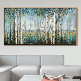Forest Wall Decor Green Wall Art Room Decor Framed Artwork For Walls Modern Home Decor Large Wall Art Pictures For Living Room Wall Decoration Art Print Forest Wall