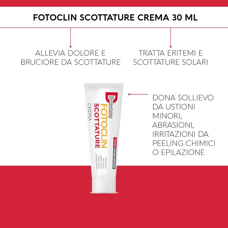 Dermovitamina Fotoclin Scottature Crema - Crema per il Trattamento di