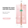 MelodySusie Upgrade Round Shape Pedicure Bit, 3/32'' Carbide Tungsten Bits,