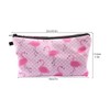 Lotsdonxia Waterproof Cosmetic Bag for Travel – Cute Flamingo Design