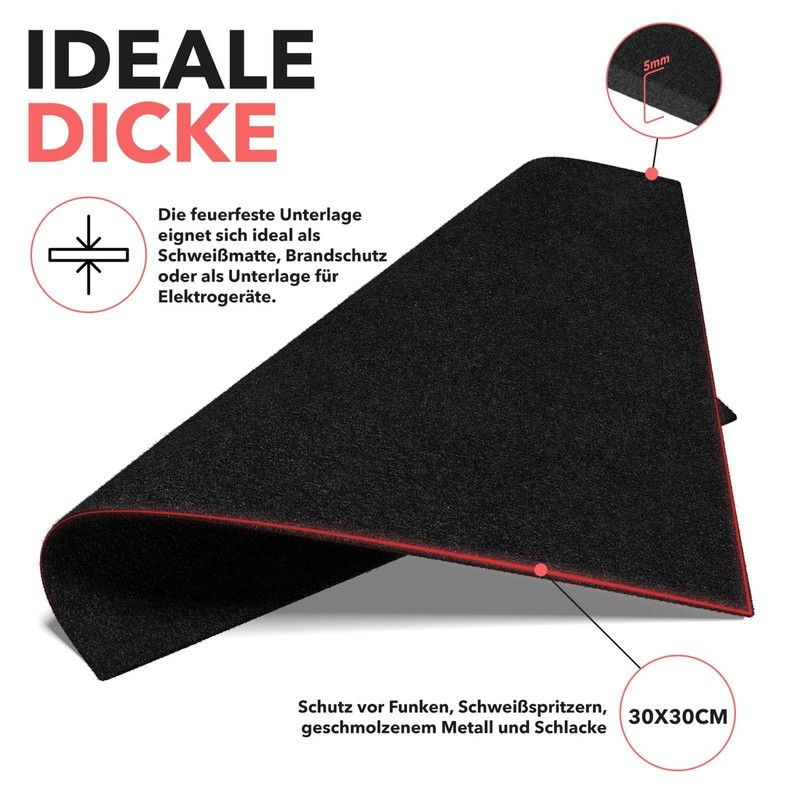 EVOCAMP Fireproof Underlay 30 x 30 cm Heat Resistant up