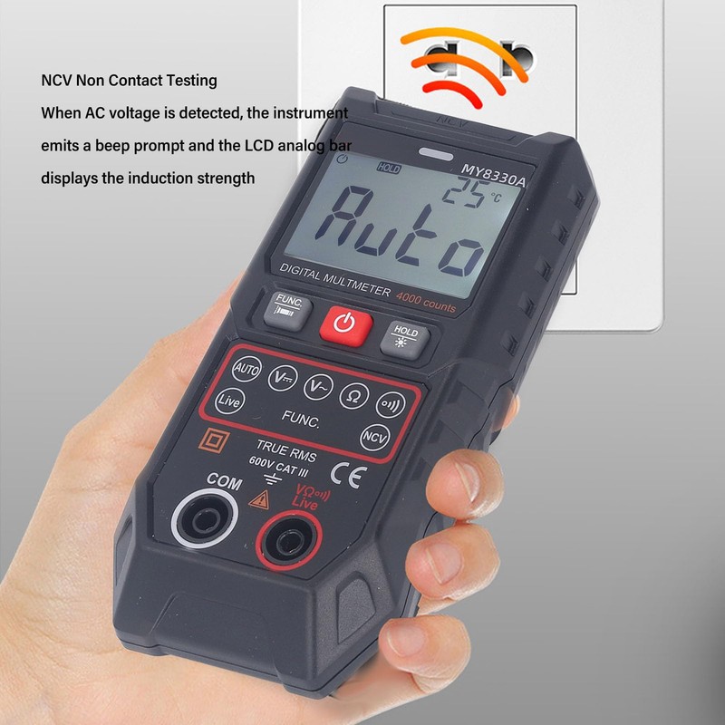 Smart Digital Multimeter with Non Contact Voltage Test, Automatic Recognition