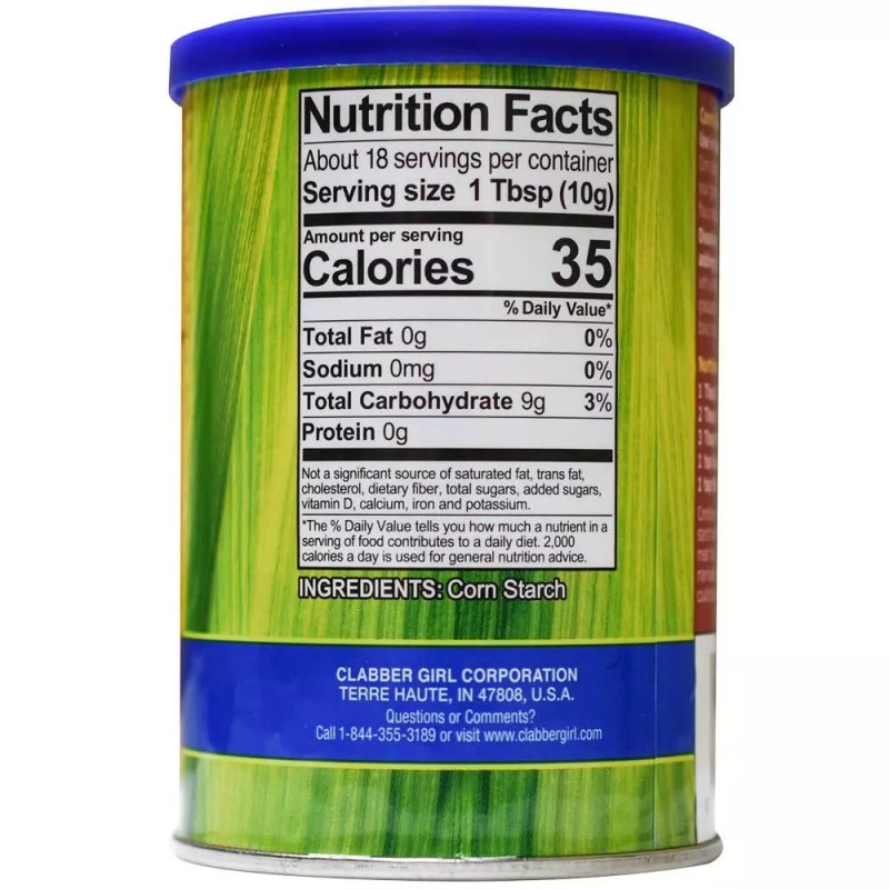 Unbranded Clabber Girl Corn Starch 6.5 Ounce Compare to Argo