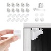 Vmaisi Adhesive Magnetic Locks for Cabinets & Drawers (10 Locks