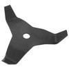 Black Weed Wacker Blades 3 Teeth Carbon Steel Brush Cutter