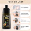 Black Hair Dye Shampoo Tinte Cubrir Canas Hombres Mujeres Cobertura