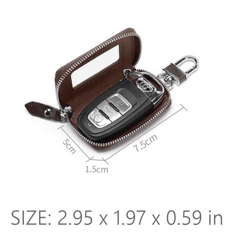 Bakun - Funda de piel para llave de coche, con