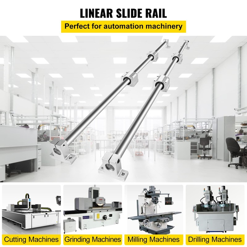 VEVOR Linear Rail Slide SFC20-1000mm 2 PCS 39.4 in/1000mm SFC20