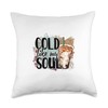 Cold Like My Soul Iced Coffee Lover Throw Pillow