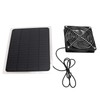 10W Solar Panel Fan Kit Waterproof Cooling Ventilator for Dog