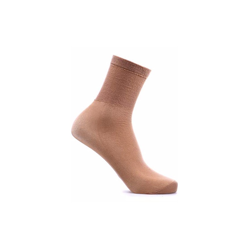 Cosyfeet Ultra‑Roomy Softhold® Ankle Highs 30 Denier - Natural -