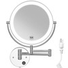 Benbilry 9" Large Size Wall Mounted Lighted Makeup Vanity Mirror,
