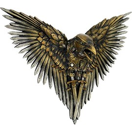 Nemesis Now D1975F6 Blade Raven Wall Plaque 27cm Bronze, Polyresin, One Size