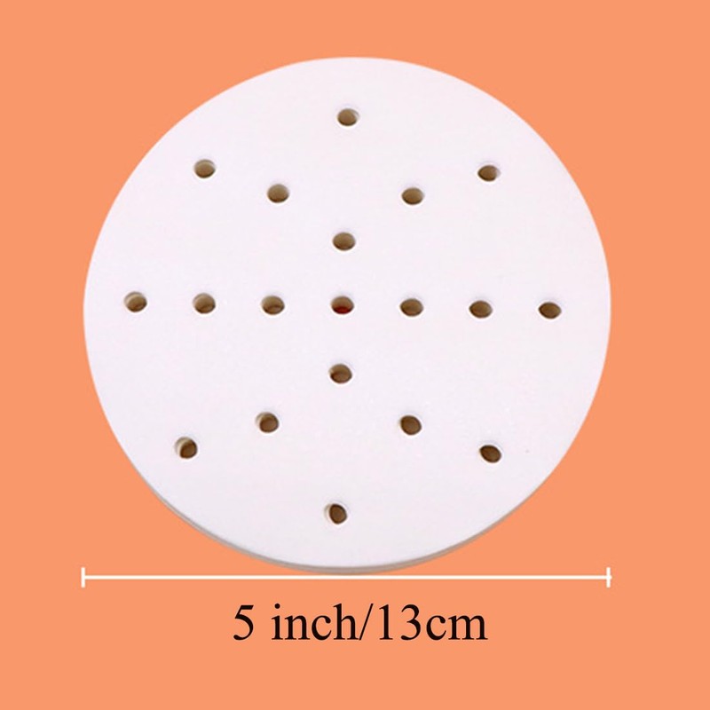 1000pcs Air Fryer Liners Disposable, 5 inch Bamboo Steamer Liners,