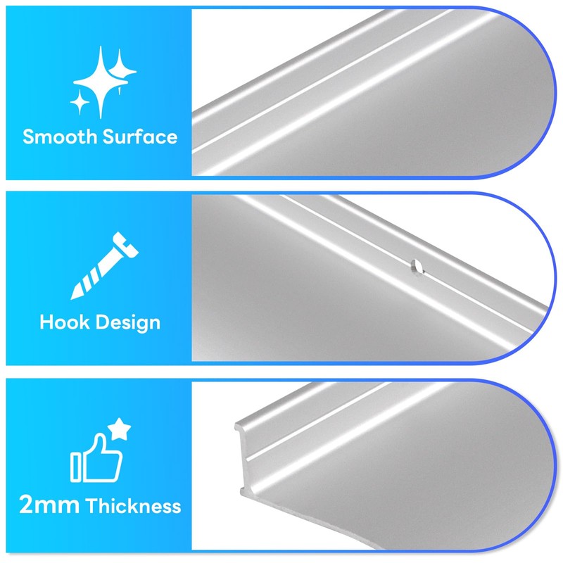 4" Extra-Wide Door Rain Drip Guard, 40" L Heavy Duty