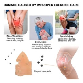 Rodillera Magnética Con Imanes Terapia Dolor Artritis Unisex                                                                                          