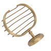 Soap Dish Wall Mounted Twisted Pattern Soap Holder Copper Stainless