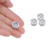 HARFINGTON 4pcs Round Bubble Level 13x7mm Mini Circular Bullseye Spirit