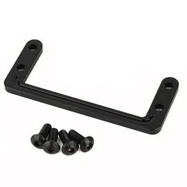ZXYRC Metal Aluminum Alloy Servo Mount for 1/10 RC Crawler Axial SCX10 LCG Car DIY Chassis Frame Kit Upgrade Parts (Black)