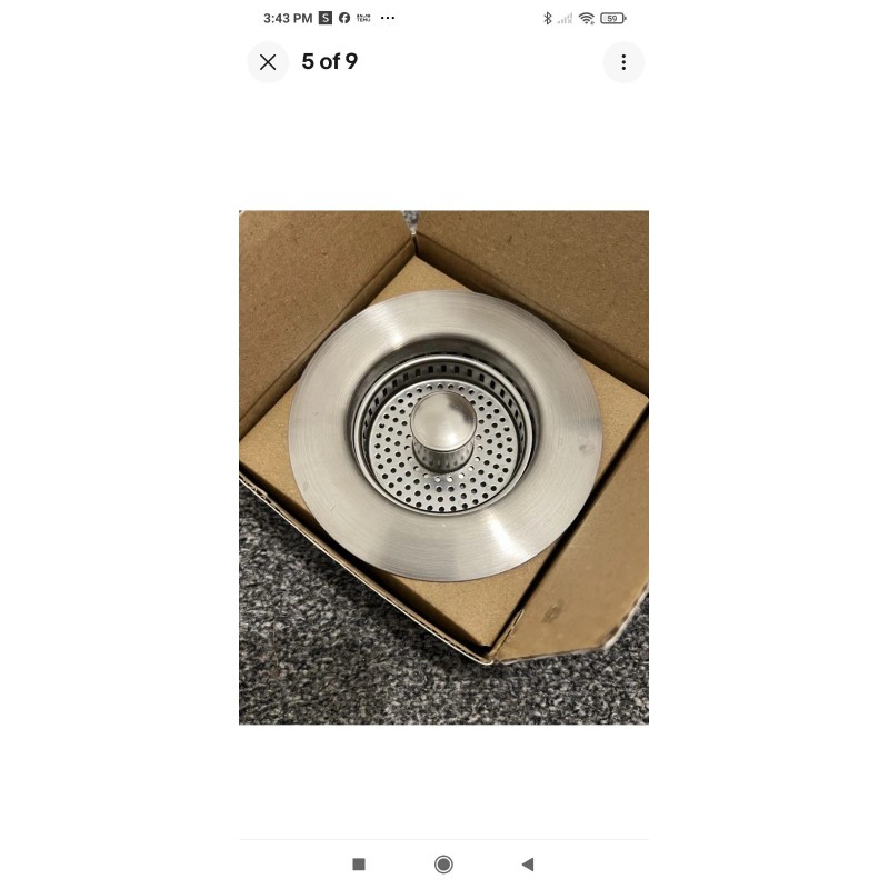 hibbent Stainless Steel 3 in 1 Kitchen Sink Drain Strainer