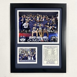 UConn Men's Basketball | 2022-2023 National Champions | Framed Photo Collage | 2 Sizes (Podium, 12"x15")