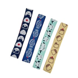 Rubber Band, Book Band, Rubber de Patch, 0.8 inch (20 mm) Wide, Notebook-band (4 pieces)