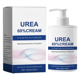 60% Urea Foot Cream - Cracked Heel Cream for Dry & Rough Skin - Intensive Repair Heel Creams with Urea for Feet & Hands