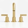 Gold Bathroom Faucet 2 Handle 8 Inch Deck Mounted 3
