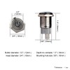 Ulincos Latching Push Button Switch U16F5 1NO1NC SPDT ON/Off Silver