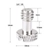 CAMVATE 1/4"-20 Slotted Screw for Quick Release Plate (2 Piece)