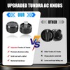 Xomzema 3Pcs Upgraded Control Switch Knob for Jeep Wrangler 1999-2006,Air